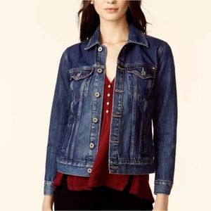 Lucky Brand Women’s Stretch Denim Jacket Small | Classic Jean Jacket